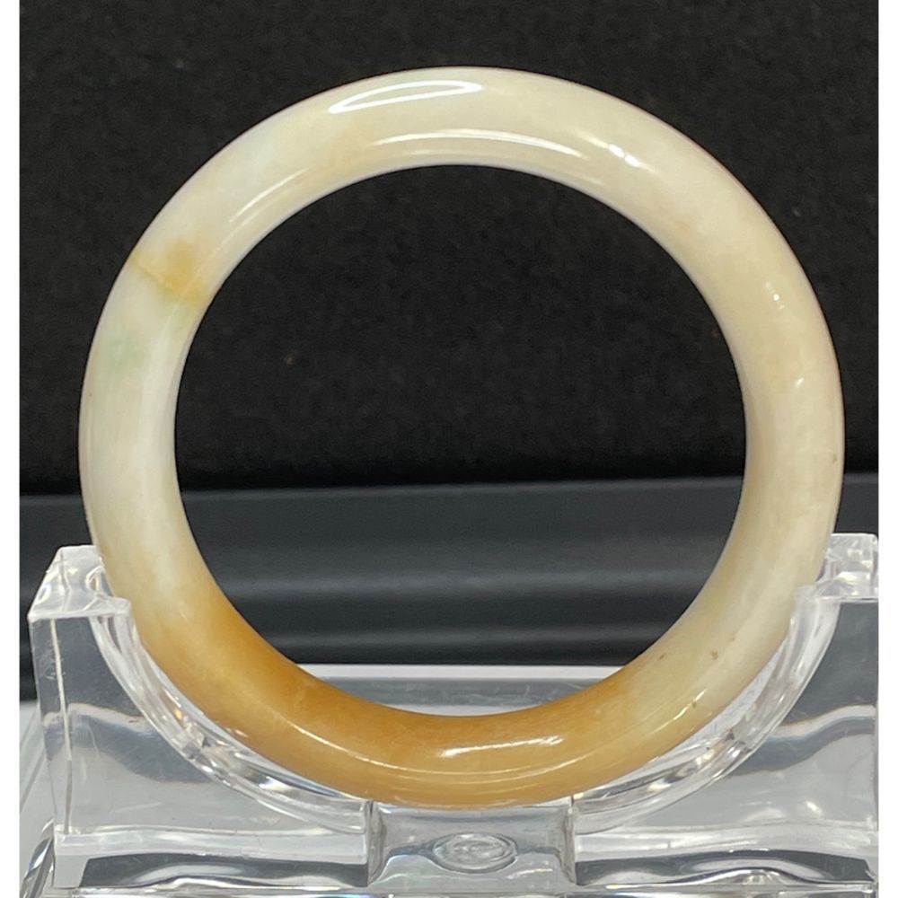 Multiple Color Pattern Jade Bangle Bracelet - image 1
